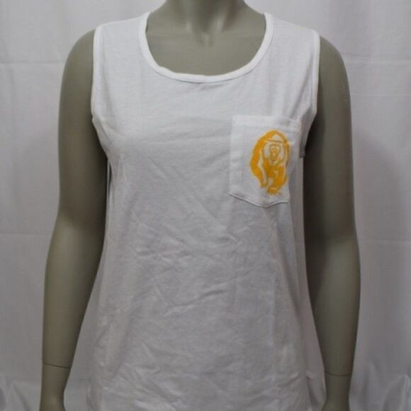 PINK Cal State Bears White Pocket Tank Top NWT - Picture 1 of 4